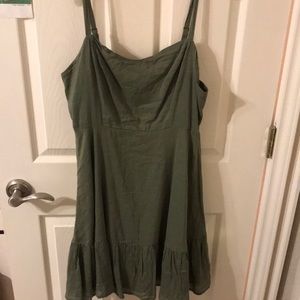 Olive green dress